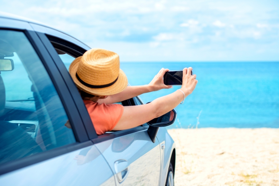 Car on the Beach