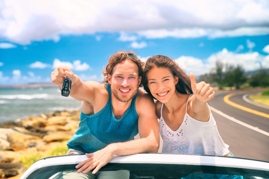 Couple on a Road Trip