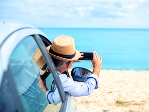 Car on the Beach