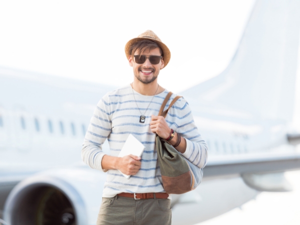 Tourist at the Airport